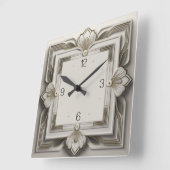 Horloge Carrée Art déco (Angle)