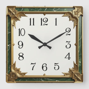 Horloge Carrée Art déco