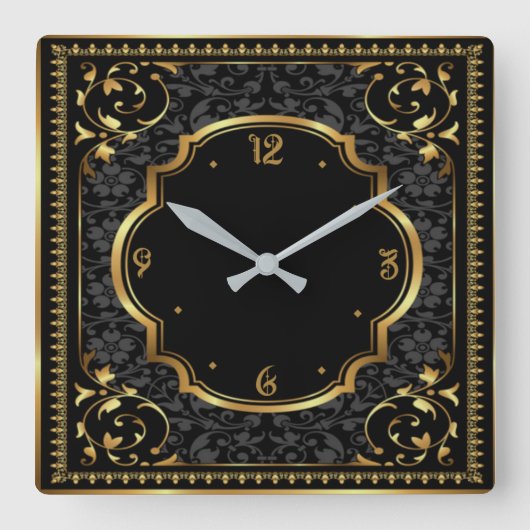 Horloge Carrée Art déco (Recto)