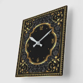 Horloge Carrée Art déco (Angle)