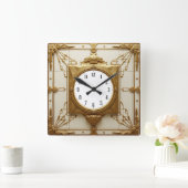 Horloge Carrée Art Deco (Maison)