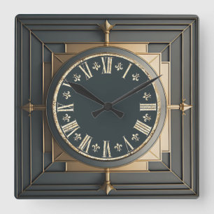 Horloge Carrée Art déco