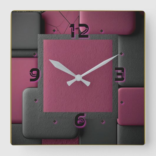 Horloge Carrée Art Déco (Recto)