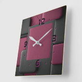 Horloge Carrée Art Déco (Angle)