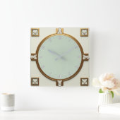 Horloge Carrée Art Deco (Maison)