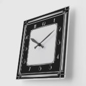 Horloge Carrée Art déco (Angle)