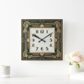 Horloge Carrée Art Déco (Maison)