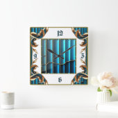 Horloge Carrée Art Déco (Maison)