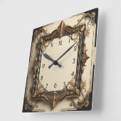 Horloge Carrée Art déco (Angle)