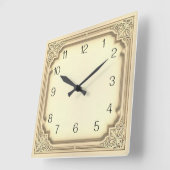 Horloge Carrée Art Deco (Angle)