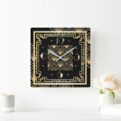 Horloge Carrée Art Déco (Maison)