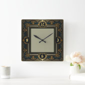 Horloge Carrée Art Déco (Maison)