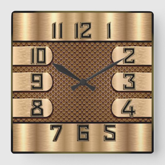 Horloge Carrée Art Déco (Recto)