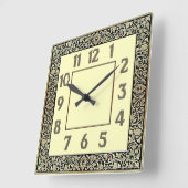 Horloge Carrée Art Deco (Angle)