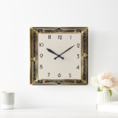 Horloge Carrée Art déco (Maison)