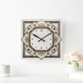 Horloge Carrée Art déco (Maison)