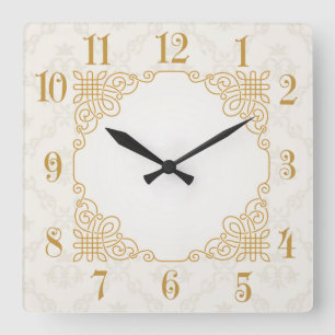 Horloge Carrée Art déco