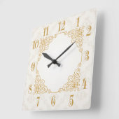 Horloge Carrée Art déco (Angle)