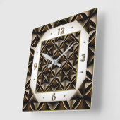 Horloge Carrée Art Déco (Angle)