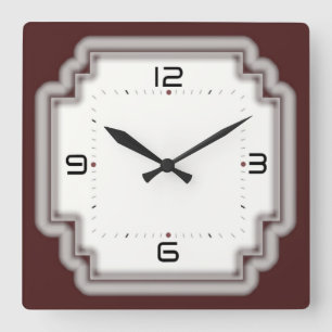 Horloge Carrée Art déco
