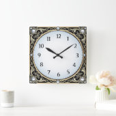 Horloge Carrée Art Déco (Maison)