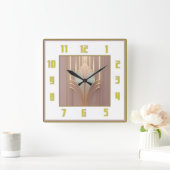 Horloge Carrée Art Déco (Maison)