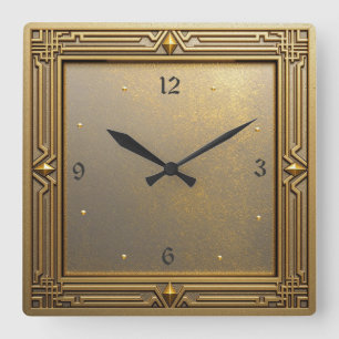 Horloge Carrée Art déco