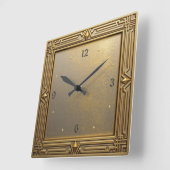 Horloge Carrée Art déco (Angle)