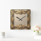 Horloge Carrée Art déco (Maison)
