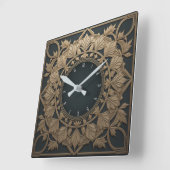 Horloge Carrée Art déco (Angle)