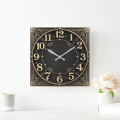 Horloge Carrée Art Deco (Maison)
