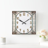 Horloge Carrée Art Déco (Maison)