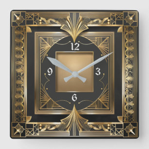 Horloge Carrée Art déco