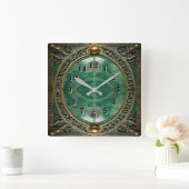 Horloge Carrée Art Déco (Maison)