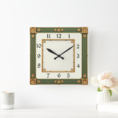 Horloge Carrée Art déco (Maison)