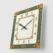 Horloge Carrée Art déco (Angle)