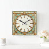 Horloge Carrée Art Deco (Maison)