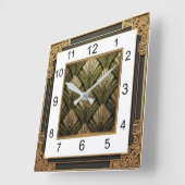Horloge Carrée Art Déco (Angle)