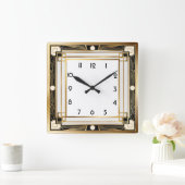 Horloge Carrée Art déco (Maison)