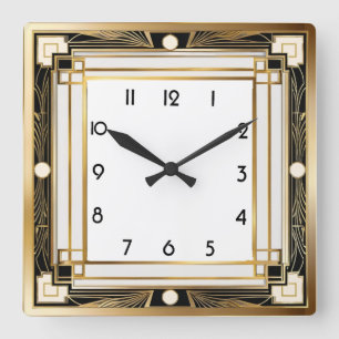 Horloge Carrée Art déco