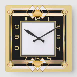 Horloge Carrée Art déco