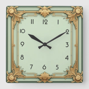 Horloge Carrée Art déco