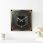 Horloge Carrée Art déco (Maison)