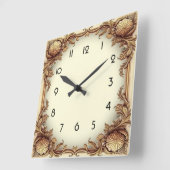 Horloge Carrée Art Déco (Angle)