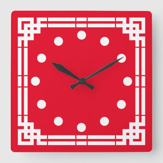 Horloge Carrée Art déco (Recto)