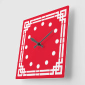 Horloge Carrée Art déco (Angle)