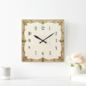 Horloge Carrée Art Déco (Maison)