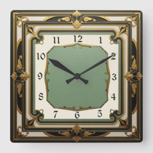 Horloge Carrée Art déco