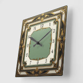 Horloge Carrée Art déco (Angle)