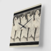 Horloge Carrée Art Deco "Can" par Louis Icart (Angle)
